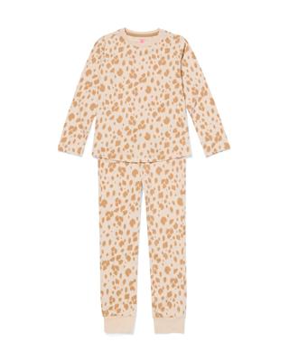 HEMA Kinderpyjama luipaard beige (beige)
