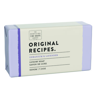 Scottish Fine Soaps Zeep Luxury Soap Bars Original Recipes - Geranium & Luxury Soap 220gr Scottish Fine Soaps Zeep Luxury Soap Bars Original Recipes - Geranium & Luxury Soap 220gr