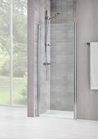 Duka Vela 2000 swingdeur R.draaiend 100(B)x195(H) cm mat zilver helder glas