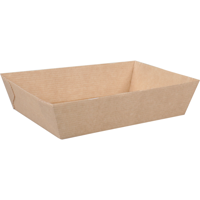 Depa Bak | Ersatzpapier | A50 | Golfpapieren snacklijn | snackbak | 156x104x40mm | bruin | 400 stuks