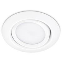 LED Inbouwspot 5W Warm Wit 3000K Rond Mat Wit Aluminium Ø80