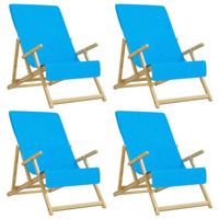 The Living Store Strandhanddoeken - Turquoise - 60 x 135 cm - Zacht materiaal - Anti-slip - Lichtgewicht - Geschikt - thumbnail