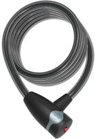 CONTEC Ct coiled cab.lock ecoloc 12mm x 185cm black