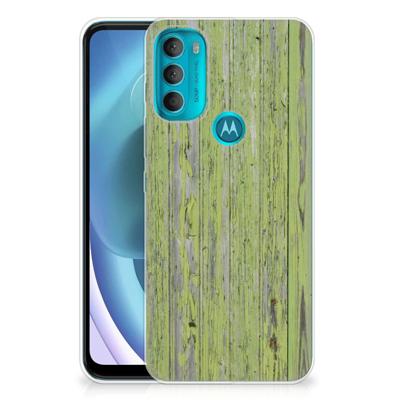 Motorola Moto G71 5G | Bumper Hoesje | Green Wood
