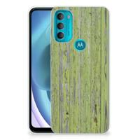 Motorola Moto G71 5G | Bumper Hoesje | Green Wood