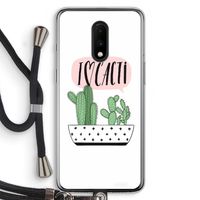 I love cacti: OnePlus 7 Transparant Hoesje met koord