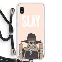 Slay All Day: Samsung Galaxy A10 Transparant Hoesje met koord