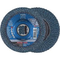 PFERD TOOLS 67689053 PFR 125-M Z 40 SGP CURVE STEELOX/X-LOCK Lamellenschijf Diameter 125 mm Boordiameter 22.23 mm RVS, Staal 10 stuk(s)