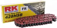 RK Chains 428 hsb 132 c red/black open