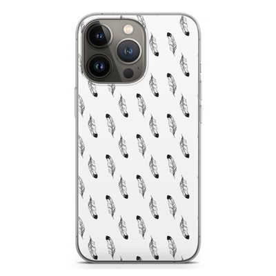 Pluimen: iPhone 13 Pro Transparant Hoesje