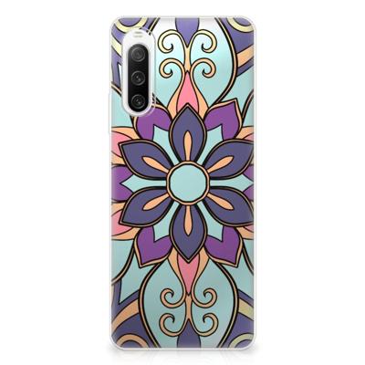 Sony Xperia 10 IV | TPU Case | Purple Flower