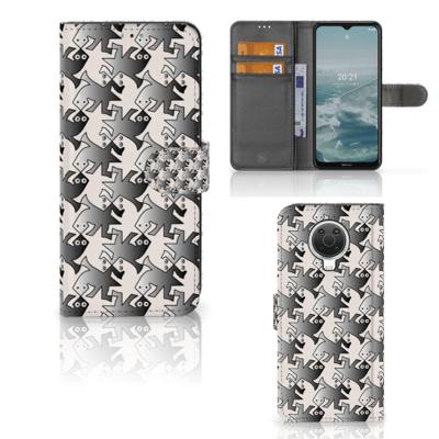 Nokia G10 | G20 | Telefoonhoesje | Met pasjeshouder | Salamander Grey