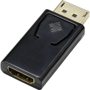 Renkforce RF-4746622 HDMI / DisplayPort Adapter [1x DisplayPort stekker - 1x HDMI-bus] Zwart