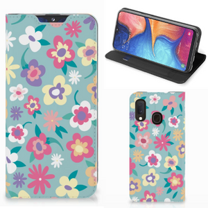 Samsung Galaxy A20e Smart Cover Flower Power