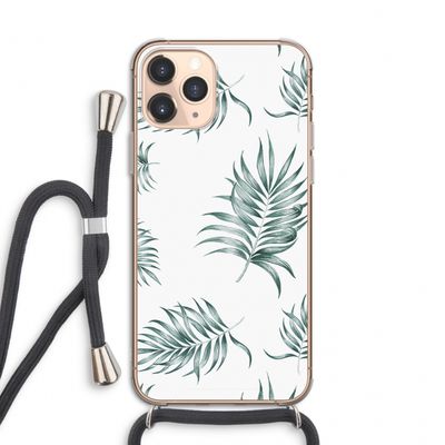Simple leaves: iPhone 11 Pro Transparant Hoesje met koord