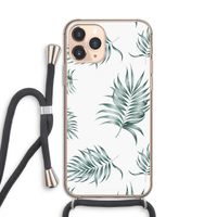 Simple leaves: iPhone 11 Pro Transparant Hoesje met koord