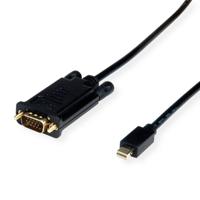 VALUE 11.99.5805 video kabel adapter 1 m Mini DisplayPort VGA (D-Sub) Zwart