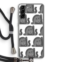 Cats: Samsung Galaxy S21 Plus Transparant Hoesje met koord