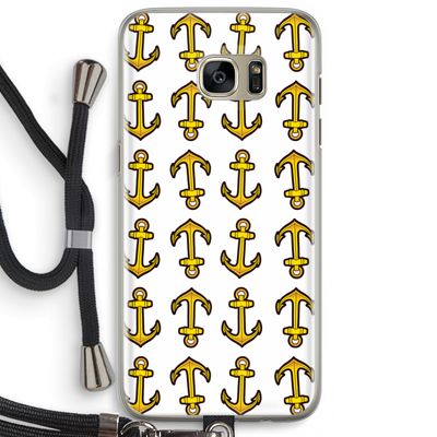 Musketon Anchor: Samsung Galaxy S7 Edge Transparant Hoesje met koord
