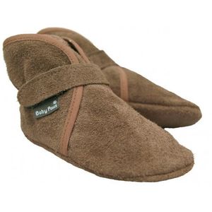 Baby Paws babyslofjes Wrapz bruin suède Maat