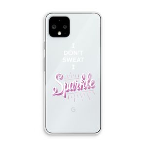 Sparkle quote: Pixel 4 Transparant Hoesje