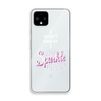 Sparkle quote: Pixel 4 Transparant Hoesje