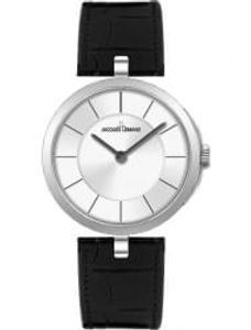 Horlogeband Jacques Lemans 1-1663 Leder Zwart