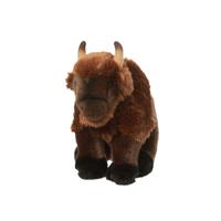 Nature Planet Bizon knuffel - 22 cm - wilde dieren - knuffeldieren - voor kinderen