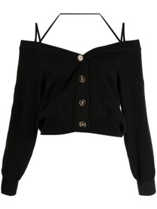 J Koo cardigan à détail de découpes - Noir