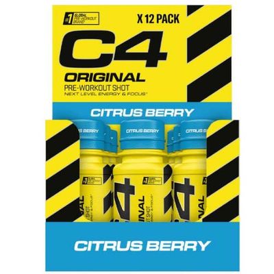 C4 Energy Shot 12x 60ml Citrus Berry
