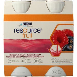 Resource Fruit framboos-zwarte bes (4 st)