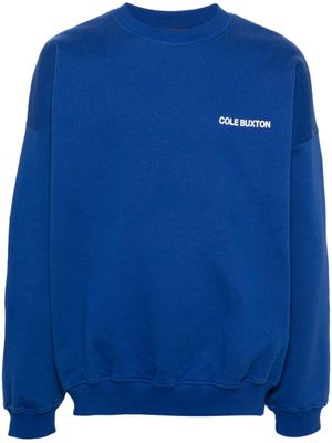 COLE BUXTON sweat à logo imprimé - Bleu