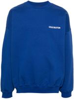 COLE BUXTON sweat à logo imprimé - Bleu