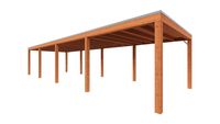Trendhout Overkapping Palermo 1180x370 cm- Plat dak- Hout- Trendhout
