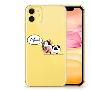 Apple iPhone 11 Telefoonhoesje met Naam Cow