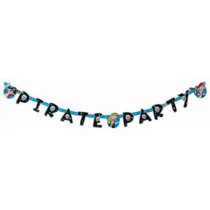 Piraten thema Kinderfeestje - feestslinger - papier - 144 x 11 cm - letterslinger