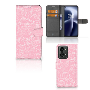 OnePlus Nord 2T Hoesje White Flowers