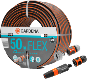 Gardena Comfort FLEX 1/2 50m + Koppelstukken