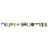 Horror/halloween letterslinger - Happy Halloween - papier - 250 cm - Feestartikelen/versiering - Feestslingers