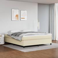 Boxspringframe kunstleer crmekleurig 180x200 cm