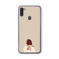 I drink wine: Samsung Galaxy A11 Transparant Hoesje I drink wine: Samsung Galaxy A11 Transparant Hoesje