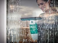 Leifheit Dry&Clean mit Stiel Raamzuiger Wit, Groen - thumbnail