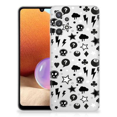 Silicone Back Case Samsung Galaxy A32 4G | A32 5G Enterprise Editie Silver Punk