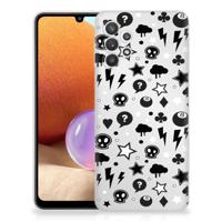 Silicone Back Case Samsung Galaxy A32 4G | A32 5G Enterprise Editie Silver Punk