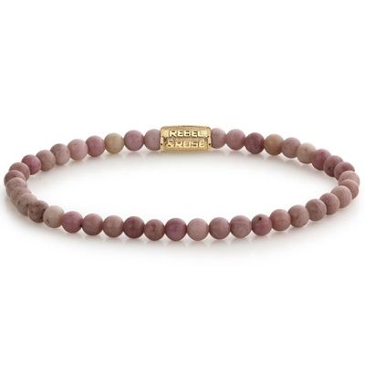 Rebel and Rose RR-40097-G Armband Rose Garden Gold 4 mm