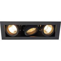 SLV 115530 Inbouwlamp GU10 Zwart (mat)