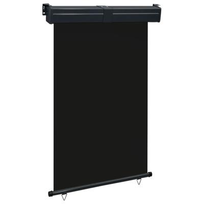 Balkonscherm 125x250 cm zwart