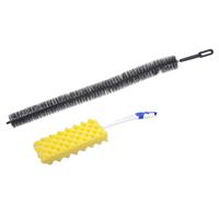 Radiatorborstel set - 2-delig - flexibel - 70 cm - schuimspons - 46 cm - thumbnail