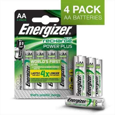 Oplaadbare Batterijen Energizer Accu Recharge Power Plus 2000 AA BP4 1,2 V AA HR6 (4 Stuks)