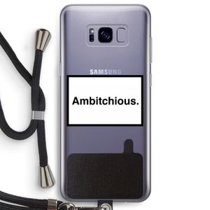 Ambitchious: Samsung Galaxy S8 Plus Transparant Hoesje met koord